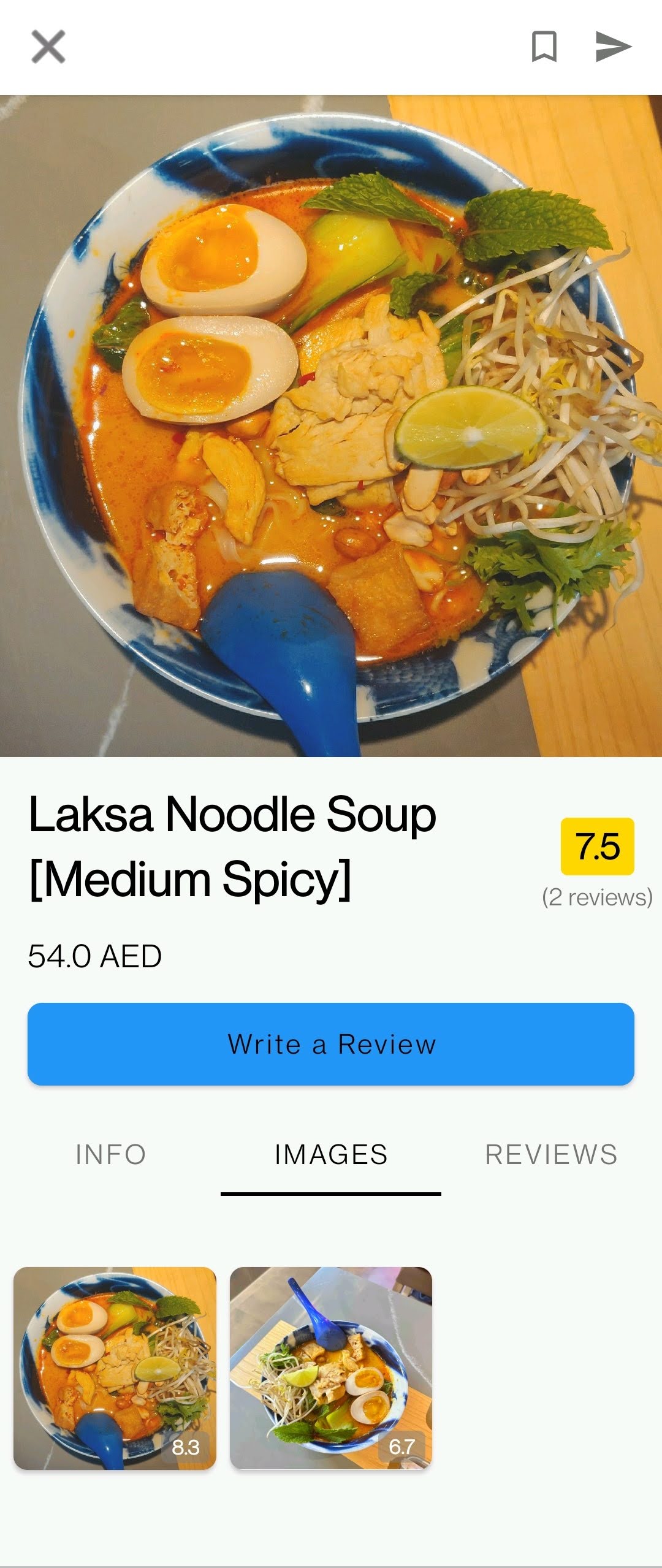 Real user photos of dishes in the Khala app