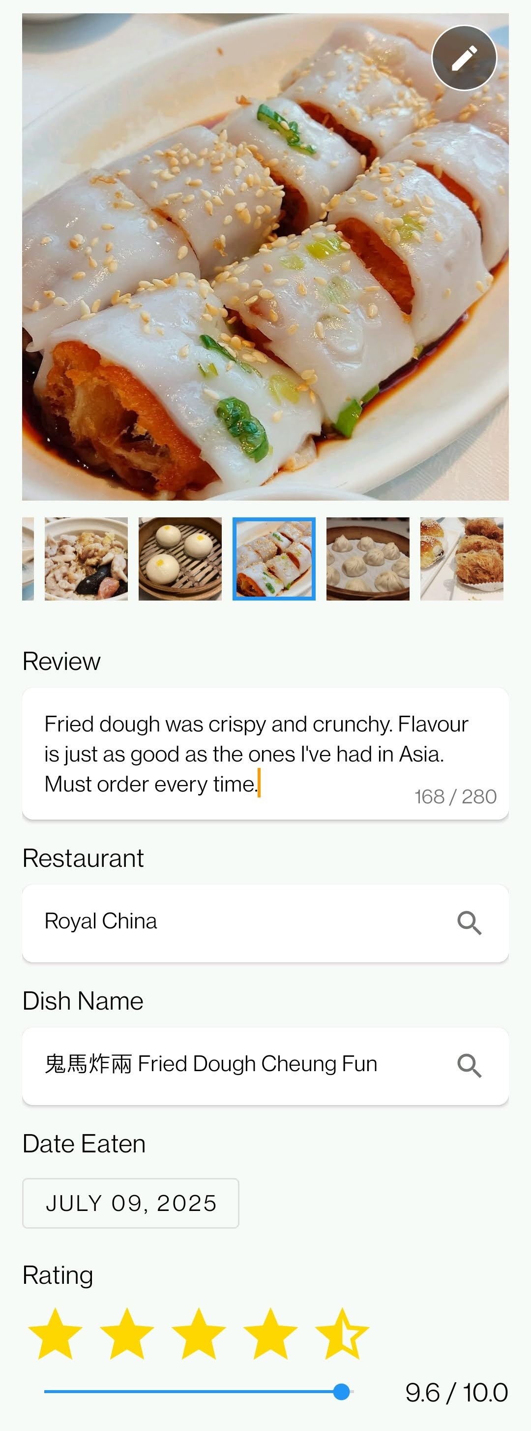 Write a dish review in Khala